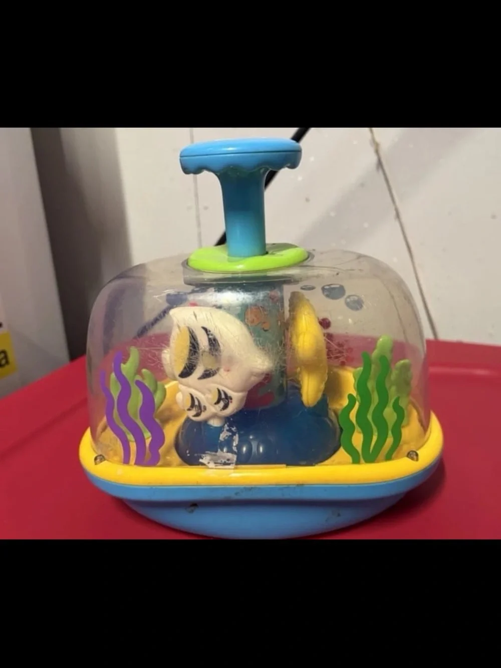 Vtech Blue & Yellow Spin-and-Learn interactive Ocean Toy for babies
